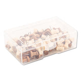 Fashion Push Pins, Wood, Assorted, 3-8", 100-pack