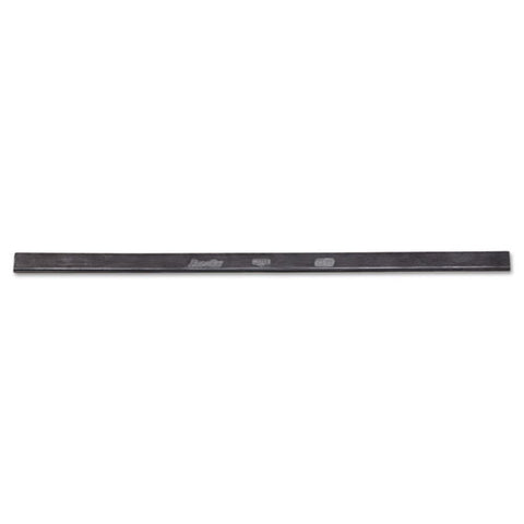 Ergotec Replacement Squeegee Blades, 18" Wide, Black Rubber, Soft, 12-pack