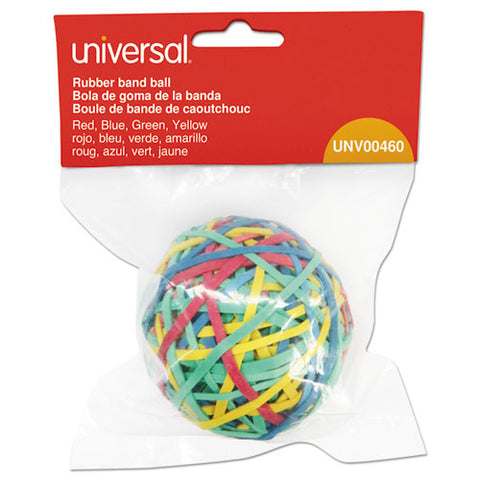 Rubber Band Ball, 3" Diameter, Size 32, Assorted Colors, 260-pack
