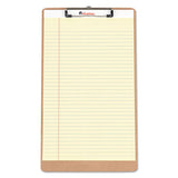 Hardboard Clipboard, 1-2" Capacity, Holds 8 1-2w X 14h, Brown, 3-pack