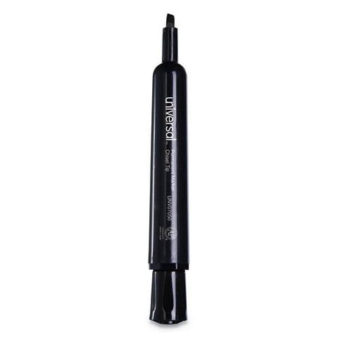 Chisel Tip Permanent Marker, Broad, Black, 36-pack