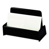 Business Card Holder, Capacity 50 3 1-2 X 2 Cards, Black