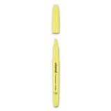 Pocket Highlighters, Chisel Tip, Fluorescent Yellow, 36-pack