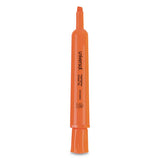Desk Highlighters, Chisel Tip, Fluorescent Orange, Dozen