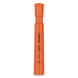 Desk Highlighters, Chisel Tip, Fluorescent Orange, Dozen