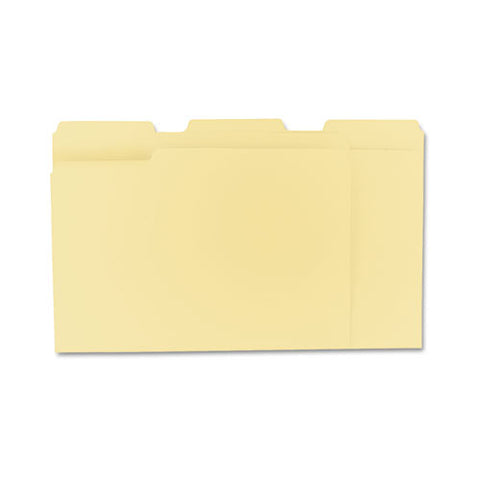 Top Tab Manila File Folders, 1-3-cut Tabs, Assorted Positions, Letter Size, 11 Pt. Manila, 100-box