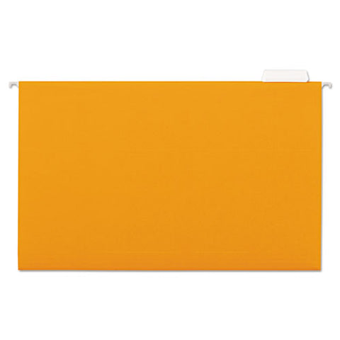 Deluxe Bright Color Hanging File Folders, Legal Size, 1-5-cut Tab, Assorted, 25-box
