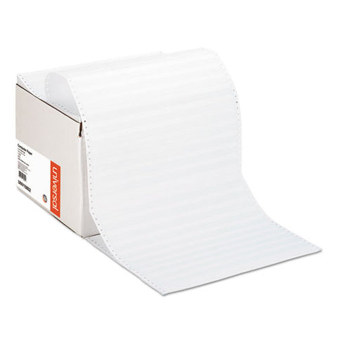 Printout Paper, 1-part, 20lb, 14.88 X 11, White-green Bar, 2, 400-carton