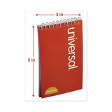 Wirebound Memo Book, Narrow Rule, 3 X 5, White, 50 Sheets, 12-pack