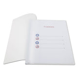 Clear View Report Cover With Slide-on Binder Bar, 20 Sheets, White, 25 Per Pack