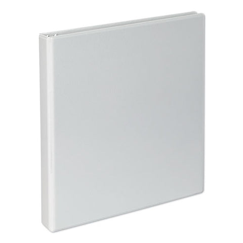 Slant-ring View Binder, 3 Rings, 1" Capacity, 11 X 8.5, White, 4-pack