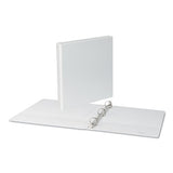 Slant-ring View Binder, 3 Rings, 1" Capacity, 11 X 8.5, White