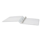 Slant-ring View Binder, 3 Rings, 1.5" Capacity, 11 X 8.5, White