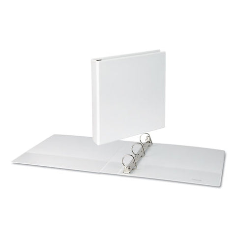 Slant-ring View Binder, 3 Rings, 1.5" Capacity, 11 X 8.5, White