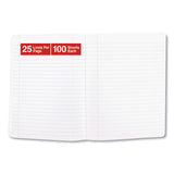 Composition Book, Wide-legal Rule, Black Marble Cover, 9.75 X 7.5, 100 Sheets, 6-pack