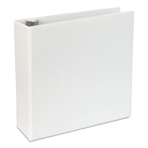 Slant-ring View Binder, 3 Rings, 4" Capacity, 11 X 8.5, White