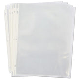 Top-load Poly Sheet Protectors, Standard Gauge, Letter, Clear, 50-pack