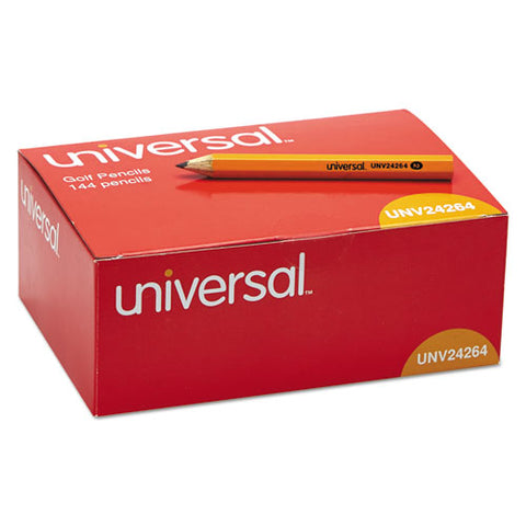 Golf And Pew Pencil, Hb (#2), Black Lead, Yellow Barrel, 144-box