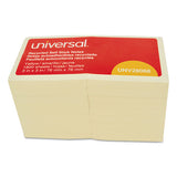 Recycled Self-stick Note Pads, 3 X 3, Yellow; 100-sheet, 18-pack