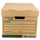Recycled Heavy-duty Record Storage Box, Letter-legal Files, Kraft-green, 12-carton
