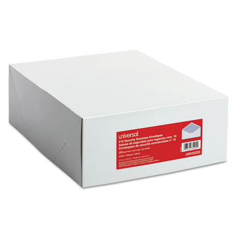Business Envelope, #10, Commercial Flap, Gummed Closure, 4.13 X 9.5, White, 500-box