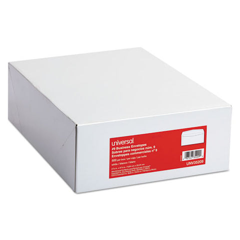 Business Envelope, #9, Square Flap, Gummed Closure, 3.88 X 8.88, White, 500-box