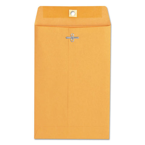 Kraft Clasp Envelope, #55, Square, Clasp-gummed Closure, 6 X 9, Brown Kraft, 100-box