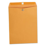 Kraft Clasp Envelope, #93, Square Flap, Clasp-gummed Closure, 9.5 X 12.5, Brown Kraft, 100-box