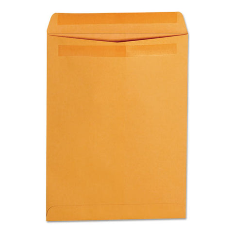 Self-stick Open-end Catalog Envelope, #10 1-2, Square Flap, Self-adhesive Closure, 9 X 12, Brown Kraft, 250-box
