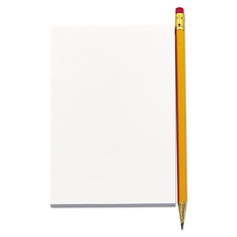 Scratch Pads, Unruled, 5 X 8, White, 100 Sheets, 12-pack