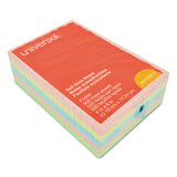 Self-stick Note Pads, 4 X 6, Lined, Assorted Pastel Colors, 100-sheet, 5-pk
