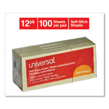 Self-stick Note Pads, 1 1-2 X 2, Yellow, 12 100-sheet-pack