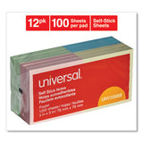 Self-stick Note Pads, 3 X 3, Assorted Pastel Colors, 100-sheet, 12-pack