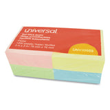 Self-stick Note Pads, 3 X 3, Assorted Pastel Colors, 100-sheet, 12-pack