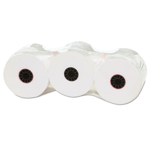 Impact And Inkjet Print Bond Paper Rolls, 0.5" Core, 2.25" X 150 Ft, White, 3-pack
