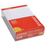Colored Perforated Writing Pads, Wide-legal Rule, 8.5 X 11, Orchid, 50 Sheets, Dozen