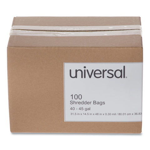 High-density Shredder Bags, 40-45 Gal Capacity, 100-box
