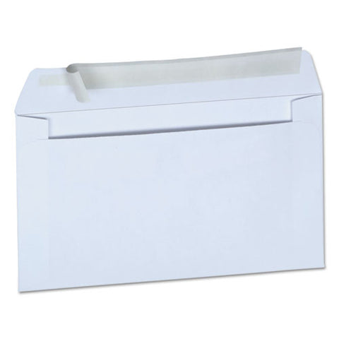 Peel Seal Strip Business Envelope, #6 3-4, Square Flap, Self-adhesive Closure, 3.63 X 6.5, White, 100-box