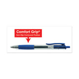 Comfort Grip Retractable Gel Pen, 0.7mm, Blue Ink, Translucent Blue Barrel, Dozen