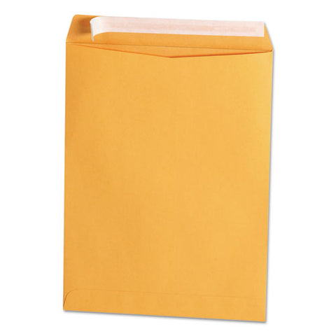 Peel Seal Strip Catalog Envelope, #10 1-2, De Flap, Self-adhesive Closure, 9 X 12, Natural Kraft, 100-box