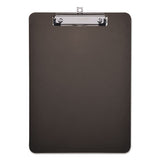 Plastic Clipboard With Low Profile Clip, 1-2" Cap, 8 1-2 X 11, Translucent Black