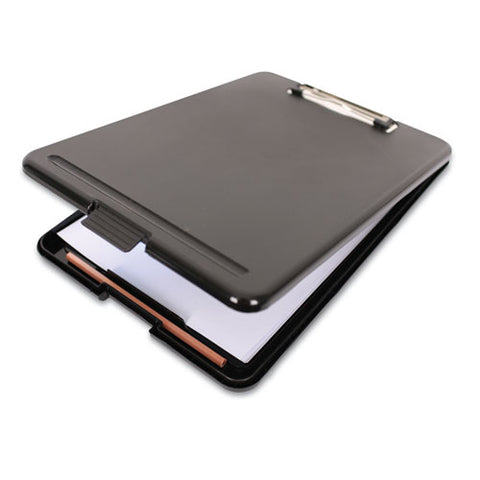 Storage Clipboard, 1-2" Capacity, 8 1-2 X 11, Black