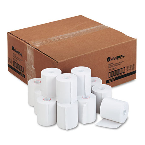 Impact And Inkjet Printing Bond Paper Rolls, 0.5" Core, 3" X 165 Ft, White, 50-carton