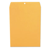 Kraft Clasp Envelope, #12 1-2, Square Flap, Clasp-gummed Closure, 9.5 X 12.5, Brown Kraft, 100-box