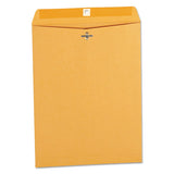 Kraft Clasp Envelope, #12 1-2, Square Flap, Clasp-gummed Closure, 9.5 X 12.5, Brown Kraft, 100-box