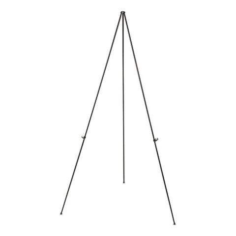 Instant Setup Foldaway Easel, Adjusts 15" To 61" High, Steel, Black