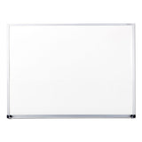 Dry Erase Board, Melamine, 48 X 36, Satin-finished Aluminum Frame