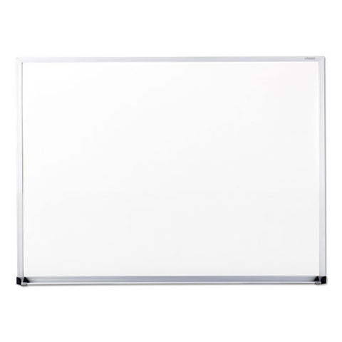Dry Erase Board, Melamine, 48 X 36, Satin-finished Aluminum Frame
