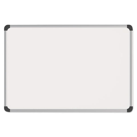 Magnetic Steel Dry Erase Board, 24 X 18, White, Aluminum Frame