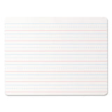 Lap-learning Dry-erase Board, Lined, 11 3-4" X 8 3-4", White, 6-pack